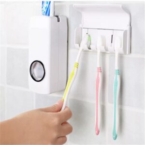 Automatic Toothpaste Dispenser With Brash Holder