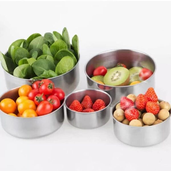 5Pcs Stainless Steel Mixing Bowls Set