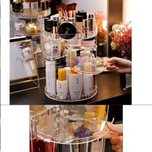 360 Degree Rotating Cosmetic Storage Box Makeup Organize