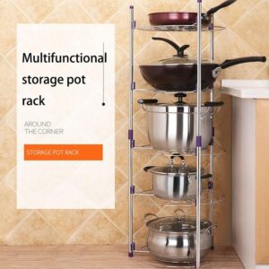 Five Layer Kitchen Steel Pot Rack