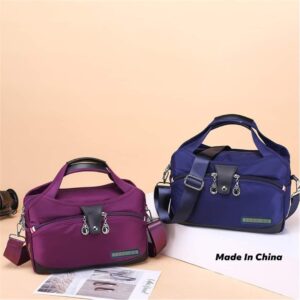 Material: Polyester, oxford fabric Color: Red, Purple, Blue, Black, Size:29cm(11.41inch)*12cm(4.72inch)*19cm(7.48inch) Shoulder strap length:130cm(L) Weight: 480 g