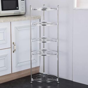 Five Layer Kitchen Steel Pot Rack