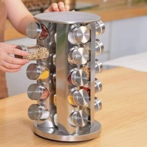 Stainless Steel Rotating Spice Carousel