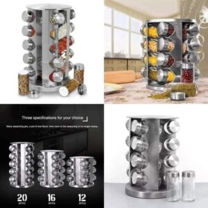 Stainless Steel Rotating Spice Carousel