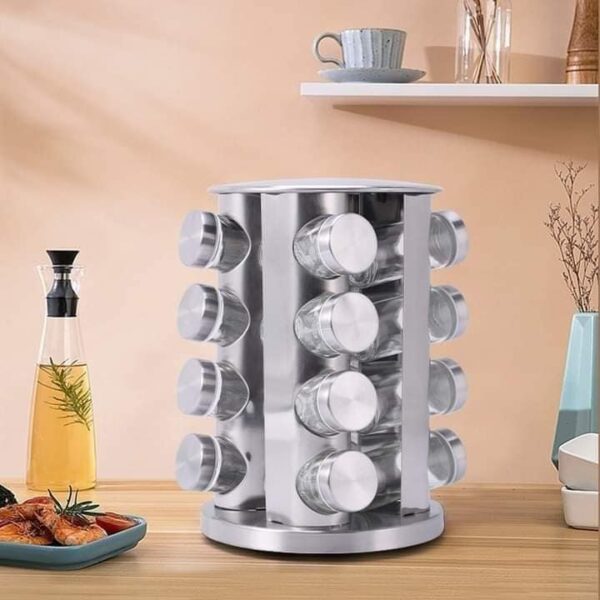 Stainless Steel Rotating Spice Carousel