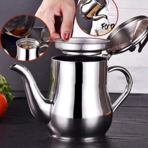 Stainless Steel Oil Strainer Pot Container