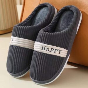 Happy Winter Cotton Slippers