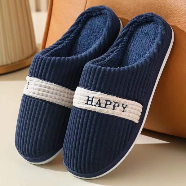 Happy Winter Cotton Slippers